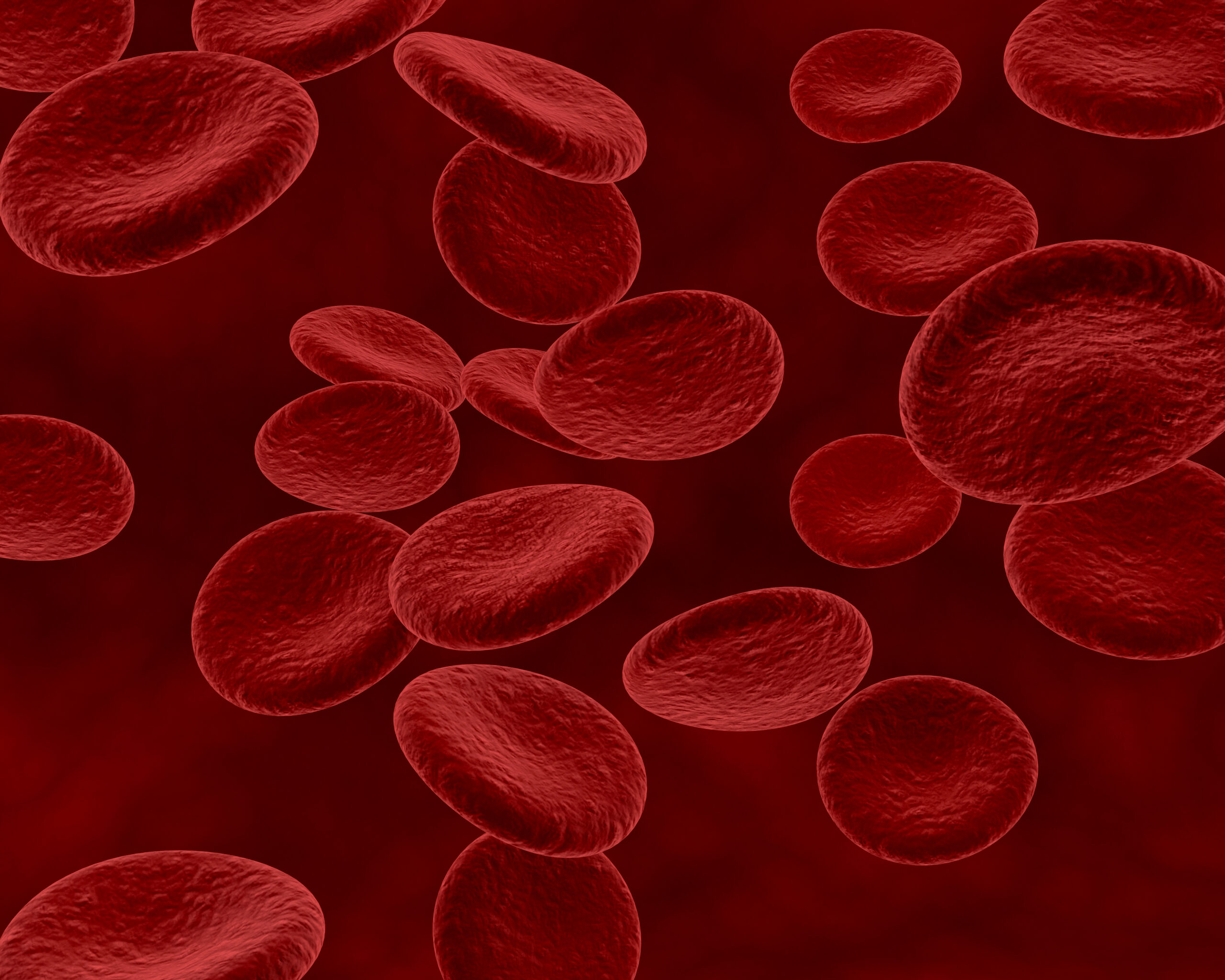 red blood cells scaled